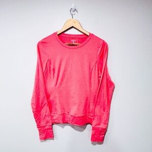 LAYER 8 Pink sports long sleeve tee